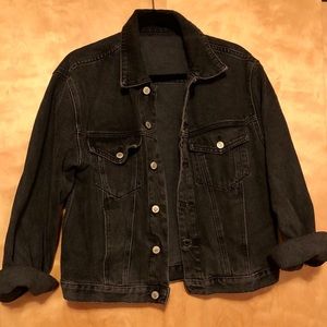 Faded Black Boyfriend Jean Jacket